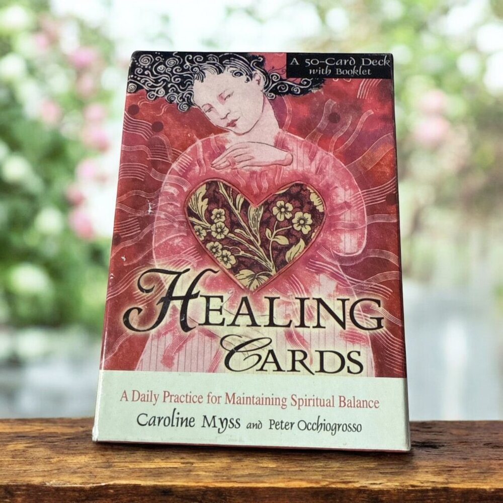 Healing Cards Caroline Myss 50-Card Deck & Booklet Spiritual Balance Like New
